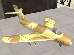 MIG-17 EAF ground attack